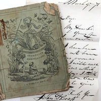 Infantine Knowledge, A Spelling Book, c. 1850, with Letter from Salem Jail!