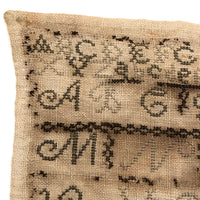 Mary Austen's Mid 19th C. Alphabet Sampler with Many Birds