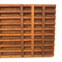 Vintage Jens Quistgaard for Dansk Lattice Teak Trivet / Bread Board