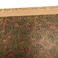 Antique Marbled Paper Covers with Cloth Bindings, Harvard University