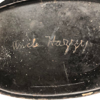 Honesty Is the Best Policy, Uncle Harry's (or Hazzy's!?) Large Georgian Tole Painted Snuff/Tobacco Tin