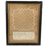 Naval Captain's Diversion: Amazing Set of Three 19th C. Geometric Ink Drawings