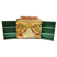 The Corner Grocer, c. 1930s Wolverine Tin Litho Pop Up Shop!