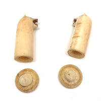 Alaskan Inuit Carved Tusk Polar Bear Salt and Pepper Shakers