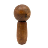 Smiling Croquet Ball Headed Folk Art Man