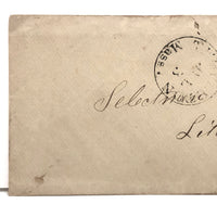 Beautiful Cover with Fancy Cancellation #1: 1867 To Selectmen of Littleton, from Templeton MA