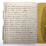 Without a Friend The World is a Wilderness, Late 19th C. Penmanship Practice Notebook