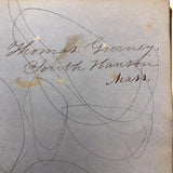 Thomas Gurney's 19th C. Math Notebook with Lovely Diagrams Throughout