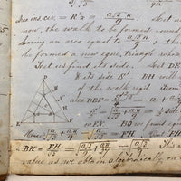 Thomas Gurney's 19th C. Math Notebook with Lovely Diagrams Throughout