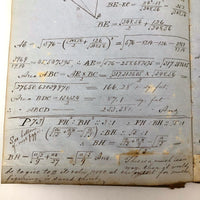 Thomas Gurney's 19th C. Math Notebook with Lovely Diagrams Throughout