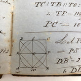 Thomas Gurney's 19th C. Math Notebook with Lovely Diagrams Throughout