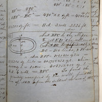 Thomas Gurney's 19th C. Math Notebook with Lovely Diagrams Throughout