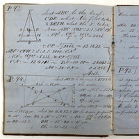 Thomas Gurney's 19th C. Math Notebook with Lovely Diagrams Throughout