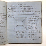 Thomas Gurney's 19th C. Math Notebook with Lovely Diagrams Throughout