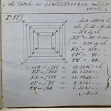 Thomas Gurney's 19th C. Math Notebook with Lovely Diagrams Throughout