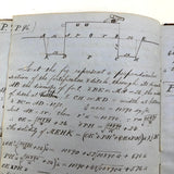 Thomas Gurney's 19th C. Math Notebook with Lovely Diagrams Throughout