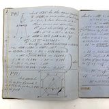 Thomas Gurney's 19th C. Math Notebook with Lovely Diagrams Throughout