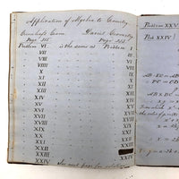 Thomas Gurney's 19th C. Math Notebook with Lovely Diagrams Throughout