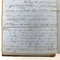 Thomas Gurney's 19th C. Math Notebook with Lovely Diagrams Throughout