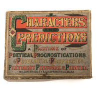 Scarce Early Milton Bradley "Characters and Predictions" Parlor Game