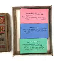 Scarce Early Milton Bradley "Characters and Predictions" Parlor Game