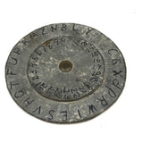 Excellent Old Handmade Lead Ciphering Dial!