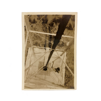 Tower Climber's Perspective, Geometry, Unusual Old Snapshot Photo