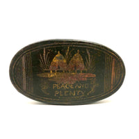 Peace and Plenty: Large Tole Painted Late 18th Century Tobacco/Snuff Box