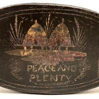 Peace and Plenty: Large Tole Painted Late 18th Century Tobacco/Snuff Box