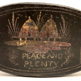 Peace and Plenty: Large Tole Painted Late 18th Century Tobacco/Snuff Box