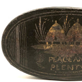 Peace and Plenty: Large Tole Painted Late 18th Century Tobacco/Snuff Box