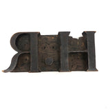 H.R, Gorgeous Early 19th Century Hand-carved Wooden Monogram Stamp