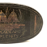 Peace and Plenty: Large Tole Painted Late 18th Century Tobacco/Snuff Box