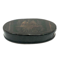 Peace and Plenty: Large Tole Painted Late 18th Century Tobacco/Snuff Box