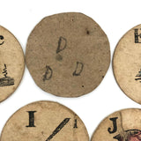 Rare Mid 19th Century "Infant's Alphabet" With Two Handmade Additions to Make Complete