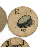 Rare Mid 19th Century "Infant's Alphabet" With Two Handmade Additions to Make Complete