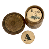 Rare Mid 19th Century "Infant's Alphabet" With Two Handmade Additions to Make Complete