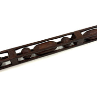 Long Whittled Whimsy with Ball in Cage inside Cage, 17 Inches