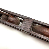 Long Whittled Whimsy with Ball in Cage inside Cage, 17 Inches