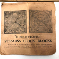 c. 1905 Strauss Double Sided Clock and Calendar Puzzle