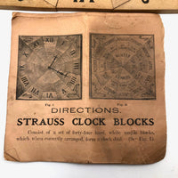 c. 1905 Strauss Double Sided Clock and Calendar Puzzle