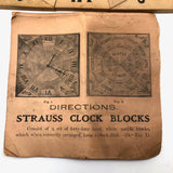 c. 1905 Strauss Double Sided Clock and Calendar Puzzle