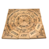 c. 1905 Strauss Double Sided Clock and Calendar Puzzle