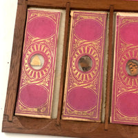 Box Full of Butterfly Wings--Lovely Victorian Case of Glass Specimen Slides