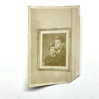 Jack and Jackie on the Wall, 1960s Glossy Snapshot