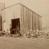 Boy, Cow, Dog, Pregnant Mother, Couple, Beautiful Antique Mounted Albumen Farm Photograph