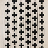 Striking Old Black and White Froebel Kindergarten Paper Weaving