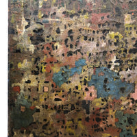 Marguerite Evans Issacs, Large Mid-Century Oil on Masonite "Aerial View" Woodstock NY