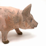 Old Composition Pig with Blue Eyes and Unusual Spring Tail