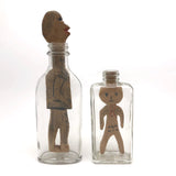 Pair of Double Sided Whimsy People in Bottles!